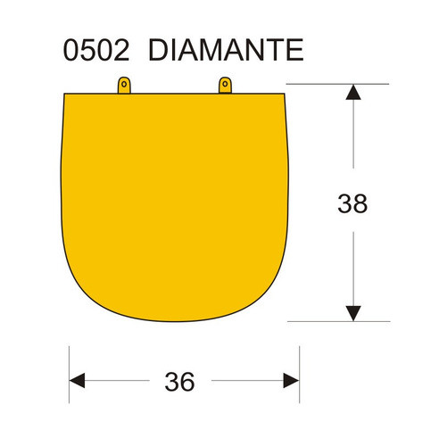 Asiento Para Inodoro Madera Gama Diamante Blanco H. Cromado 1