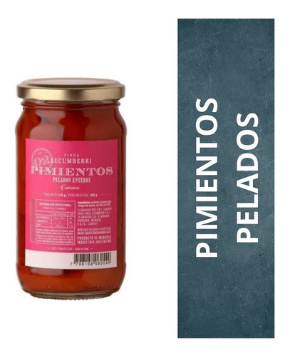 Pimientos Pelados Enteros Finca Lecumberri X 310 Gr 0
