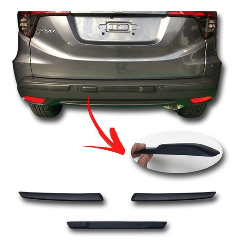 Hrv 2020 Protección Paragolpe Delantero 3piezas Negras Kenny 1