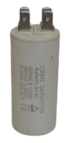 Capacitor De Marcha Aire Acondicionado 4 Mf 450v 50/60hz 0