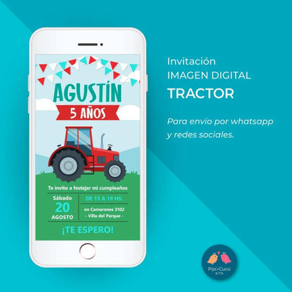 Invitación Virtual Imagen Digital - Tractor 0