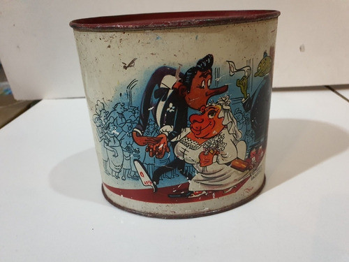 Antiguo Juguete Alcancia De Lata De 1950 0