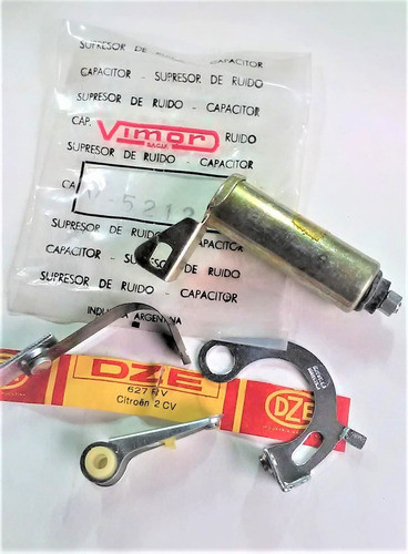 Citroen 2cv Juego De Platinos Y Capacitor Supresor De Ruidos 1