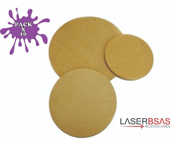 Circulo En Fibrofacil 20 Cm X 10 Unid. En 5,5mm C20-5-10 0