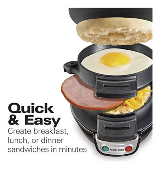 Hamilton Beach 25475 Máquina De Sándwiches De 1