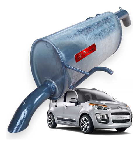 Silenciador Trasero Citroen C3 Picasso Y Aircross, Reforzado 0