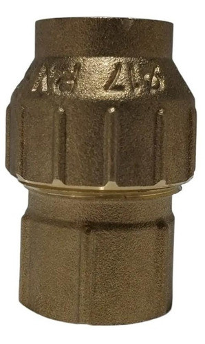 Racor Acople Hidrobronz Plastico 17mm Rosca Hembra Bronce 0