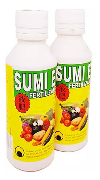 Fertilizante Sumi Ekihi Liquido 250 G Foliar Suelo Cesped 0