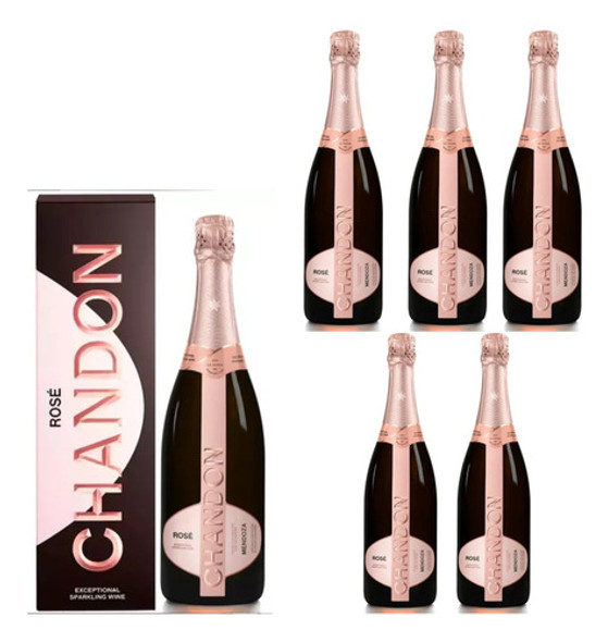 Espumante Chandon Rose Con Estuche 750 Ml Caja X6 0