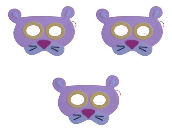 Antifaces Pantera Rosa Antifaz Cotillon Pantera Goma Eva 0