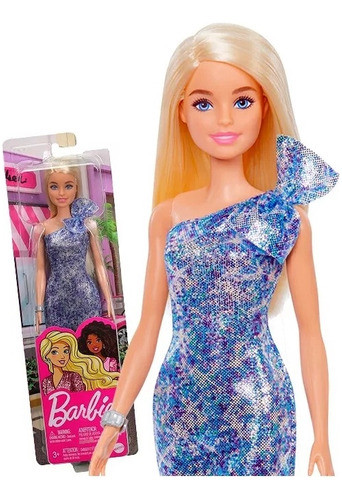 Muñeca Barbie Vestido De Fiesta Mattel 0