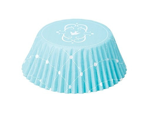 Fox Run 7166 Elegant Blue Foil-lined Bake Cups, Estándar, 32 0