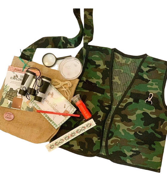 Kit Explorador Exploradores Con Chaleco Niños Infantil 0