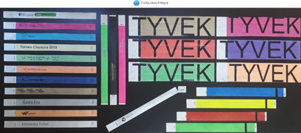 Pulseras De Papel Eventos Personalizadas X 300 Unidades 0