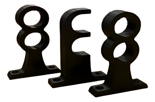 Soporte Doble Cerrados Y Abierto Barral Cortina 22mm 0