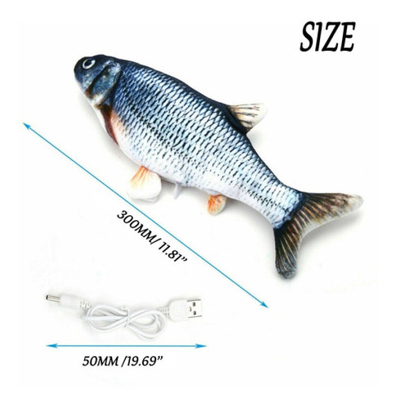 Juguete Para Gatos,pescado Movedizo - A Pedido_exkarg 0