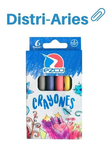 Crayon Crayones Ceritas Ceras Ezco  X 6 / Bulto X 120 1