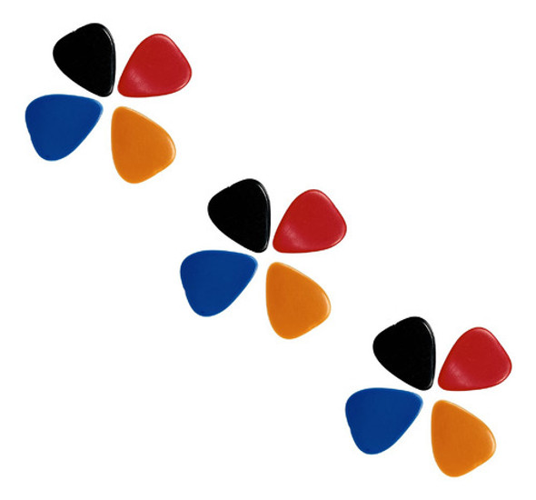 Puas Guitarra Lisas Medium De Colores X 12 Unidades 0