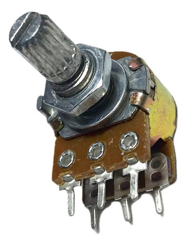 10 Unidades Potenciometro 1k Doble Lineal 16mm B1k Eje 15mm 0