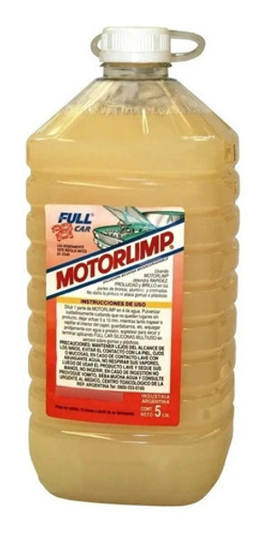 Limpia Motores Desengrasante Auto Motorlimp Full Car 5 Lts 0