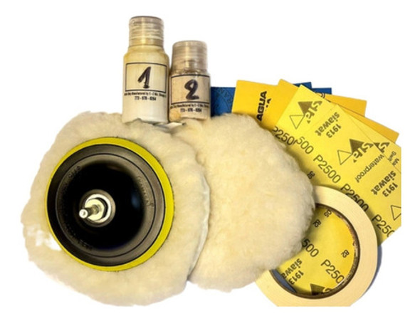 Kit Pulido Restaurador Faros Delanteros P/ Taladro Full  K20 0