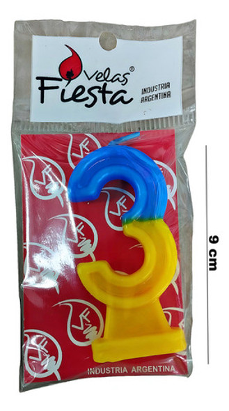 Vela Numero Futbol De Boca Nº3 1