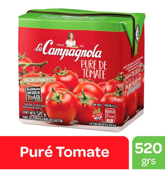 Pack X 36 Unid. Pure   520 Gr Campagn. Pure De Tomat Pro 0