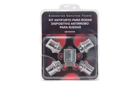 Kit Tuerca Antirrobo Llanta Aleacion Hilux 05/15 Etios Corol 1