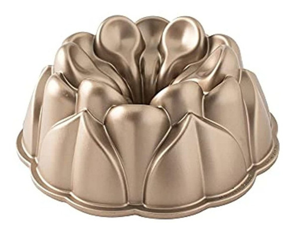 Nordic Ware Magnolia Cast Aluminium Bundt Pan, 10 Cup, Toffe 0