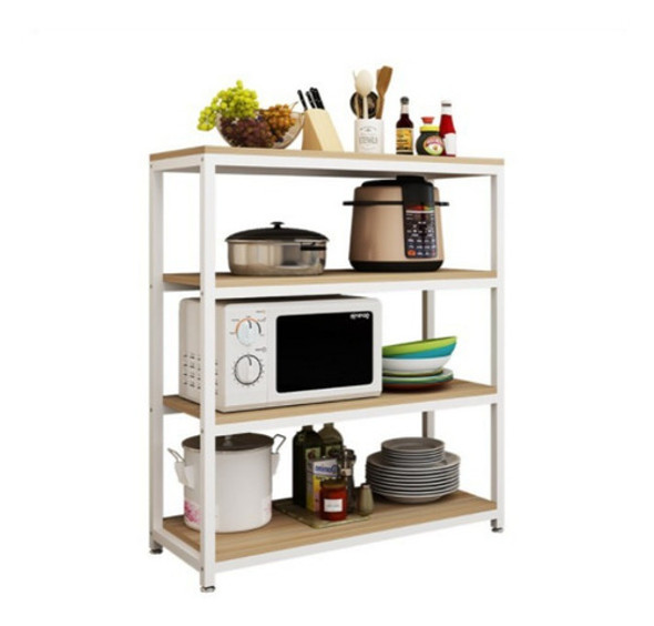 Organizador Cocina En Pino 110x50x35 Industrial 4 Estantes 0