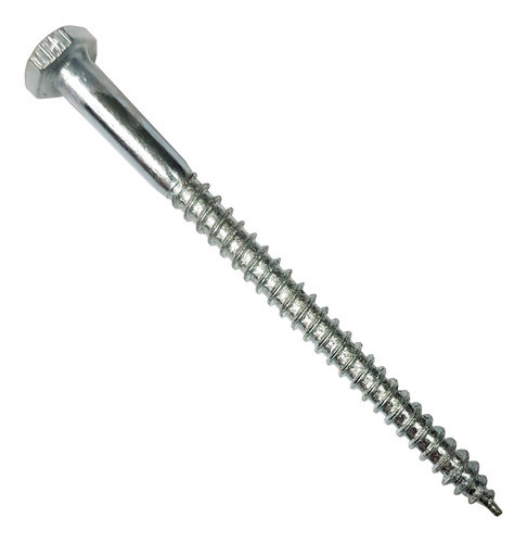Tirafondo Hexagonal Zincado 1/4 X 3 -1-2 T10 Caja 50 Unidad 1
