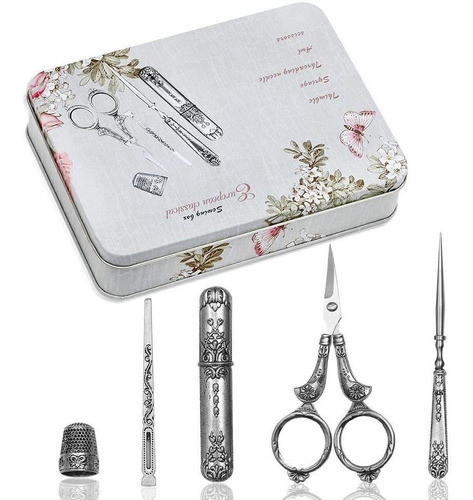 Kit De Herramientas Para Bordado Estilo Europeo Vintage 0