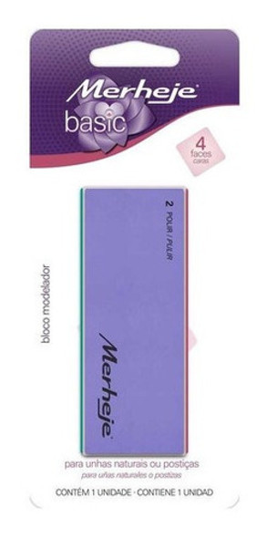 Merheje Basic Bloque Pulidor Para Uñas 4 Lados 1 Unidad 0