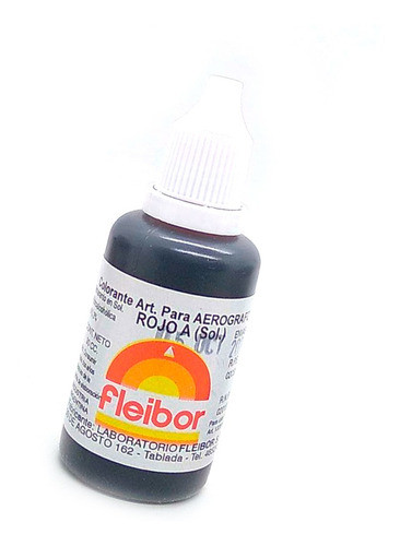 5 Colorantes Fleibor Para Aerografos Pasteleria 0