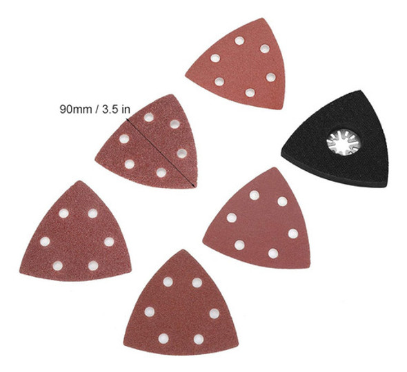 100pcs Papel De Lija, 80mm 60/80/120/180/240 Grits Tria... 1