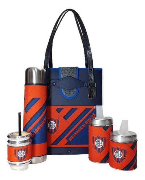 Set Matero Equipo Kit De Mate San Lorenzo M2 P/g, Marbry 0