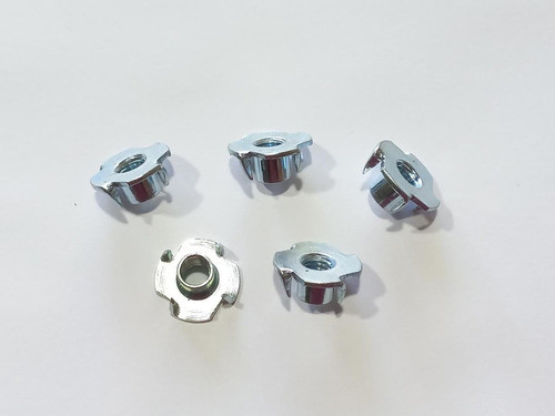 Tuerca Inserto T Nuts Para Madera 4 Puntas M5x0.80 X10unid 1