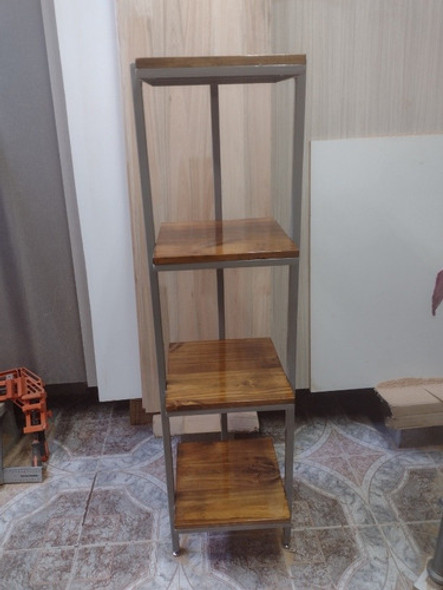 Porta Maceta Vertical Estilo Indust Pino 130x30x30 4 Est 1