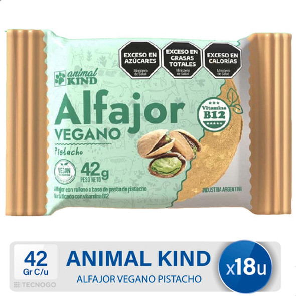 Alfajor Vegano Pistacho Animal Kind Display - Mejor Precio 0