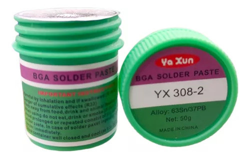 Estaño En Pasta Para Soldadura Yaxun Yx308-2 50g 138°c 1