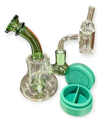 Bong Dyk Con Cazuela Y Tapa En Cuarzo  Pipas De Agua Pipa 1