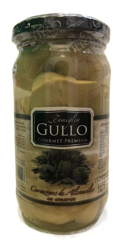 Corazones De Alcaucil En Salmuera Gullo Gourmet Vidrio 330gr 0