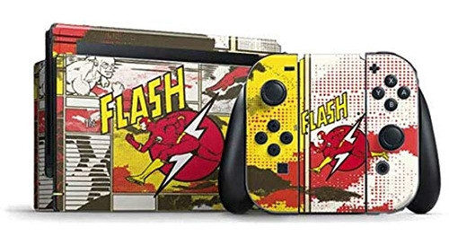 Dc Comics Flash Nintendo Interruptor Manojo Piel Patron De 0