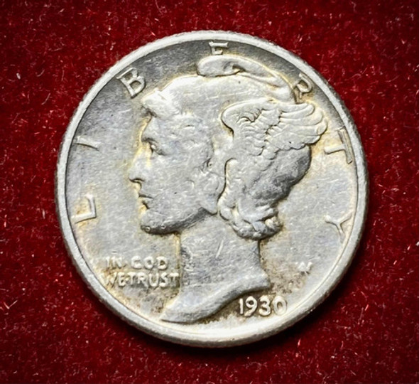 Moneda 1 Dime Estados Unidos 1930 Km 140 Liberty Plata 0.900 0