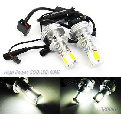 2 X H7 Cob Led Esquina Luz 120w 7600lm 6000k Bombilla De Alt 1