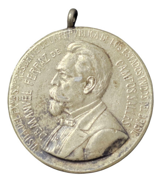 Medalla Dr. Manuel Ferraz De Campos Salles Año 1900 - 008 0