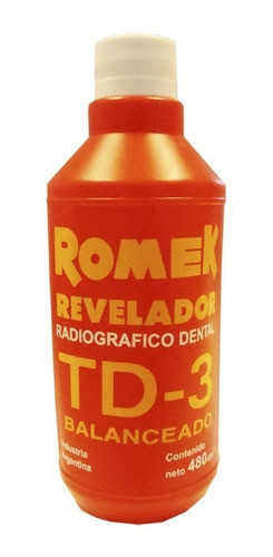 Combo: Revelador + Fijador Rx Romek Td-3 2 Envases 480 Cc 0