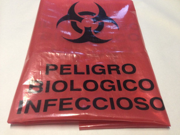 Bolsa Residuos Biologicos P/ Botiquin Reglamentario Gde.x10 0