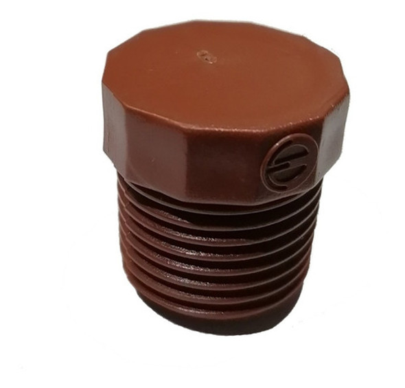 10 X Tapon De 1 Pulgada  Rosca Macho Polietileno 0
