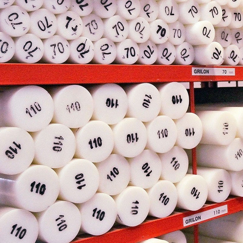 Barra Delrin, Resina Acetal, Pom Ø 80x500 Mm Negro 1